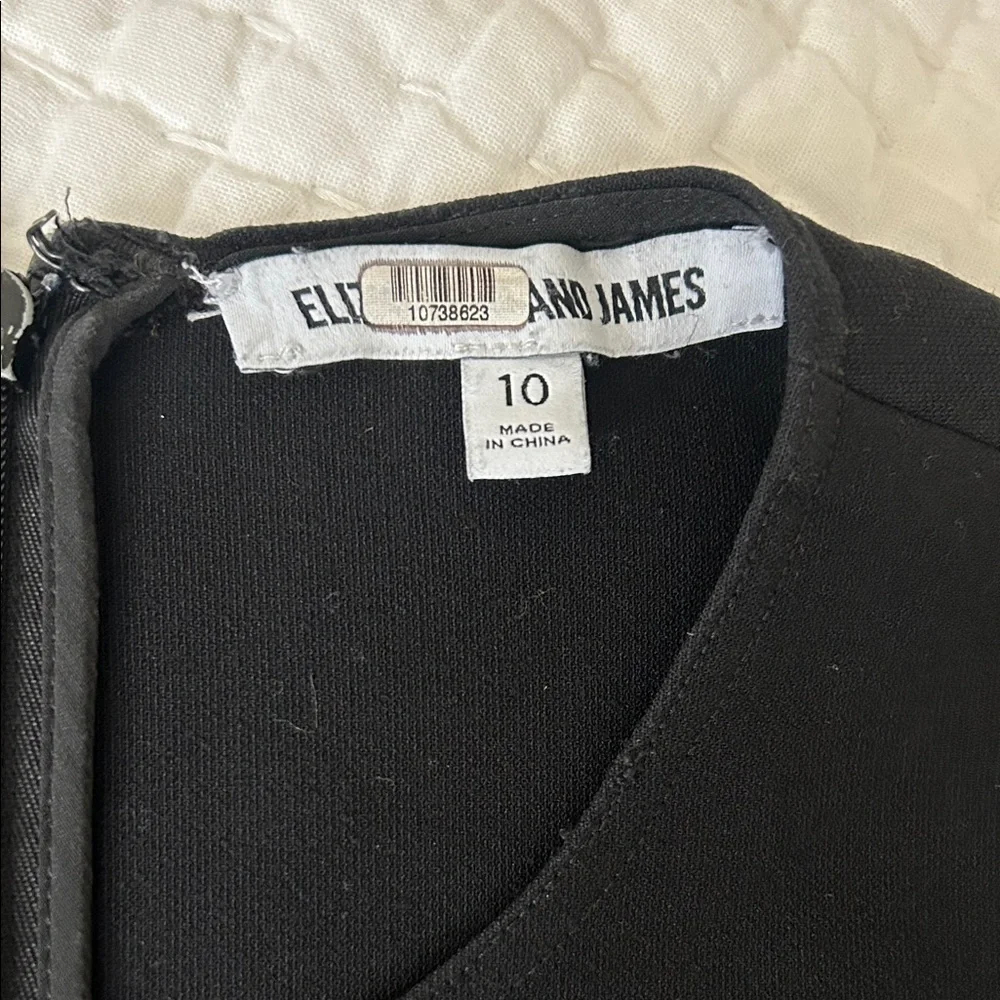 Elizabeth & James- Elegant Black Peplum Top - Picture 6 of 7